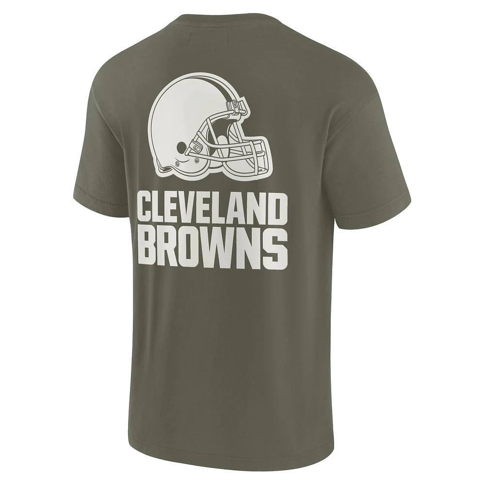 Unisex Fanatics Olive Cleveland Browns Elements Super Soft Short Sleeve T-Shirt