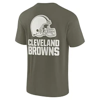 T-shirt unisexe Fanatics Olive Cleveland Browns Elements super doux à manches courtes