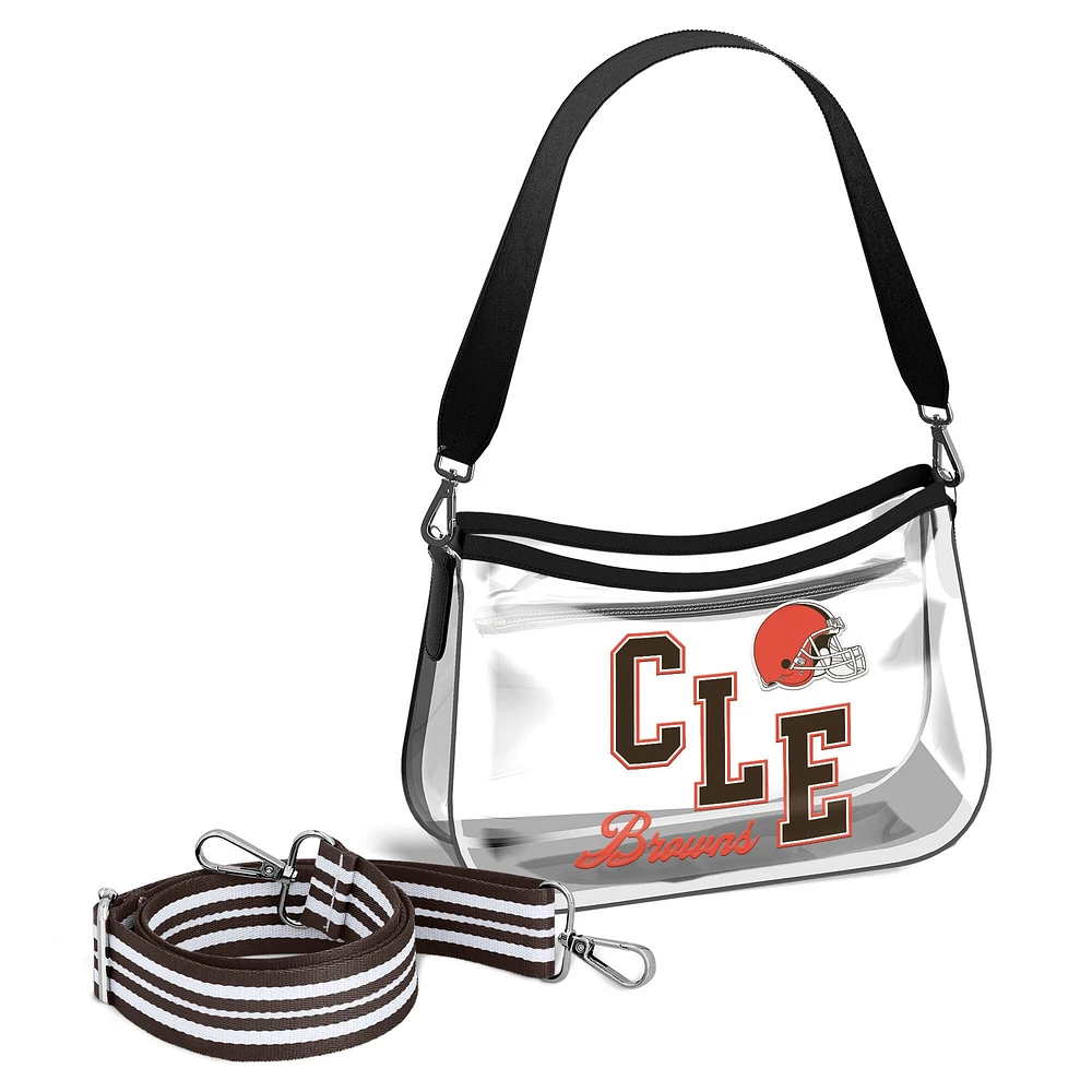 Mini-sac à main transparent Stadium des Cleveland Browns WEAR by Erin Andrews