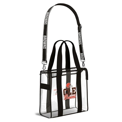 Sac fourre-tout Cleveland Browns Stadium WEAR by Erin Andrews avec bordure aux couleurs de l'équipe