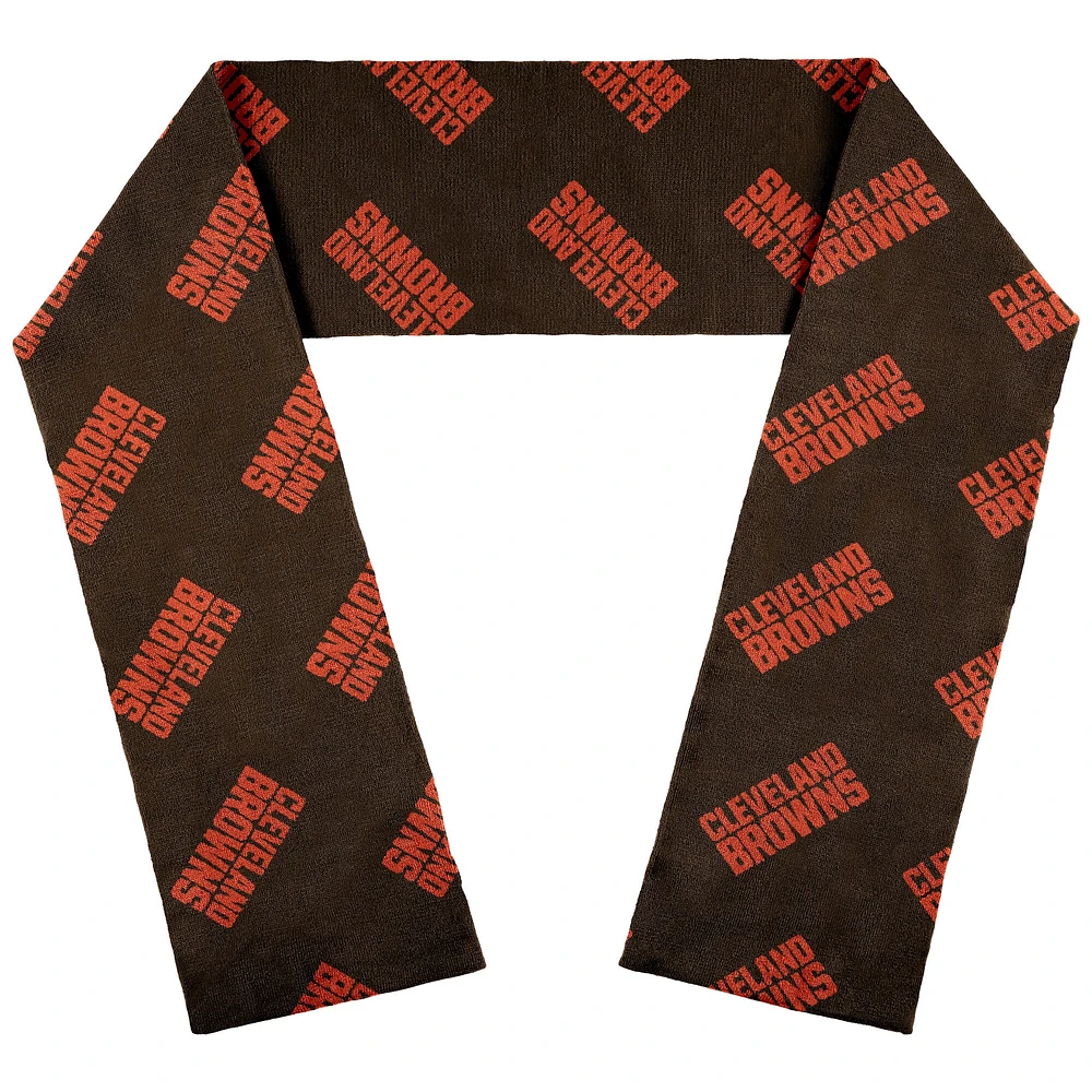 WEAR by Erin Andrews Cleveland Browns Team Wordmark Scarf