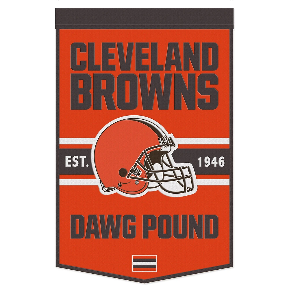 Bannière de championnat WinCraft Cleveland Browns 24" x 38"