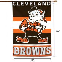 WinCraft Cleveland Browns 28" x 40" Classic Logo Single-Sided Vertical Banner