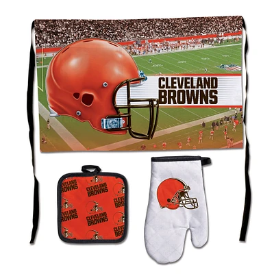 Ensemble de 3 barbecues WinCraft Cleveland Browns