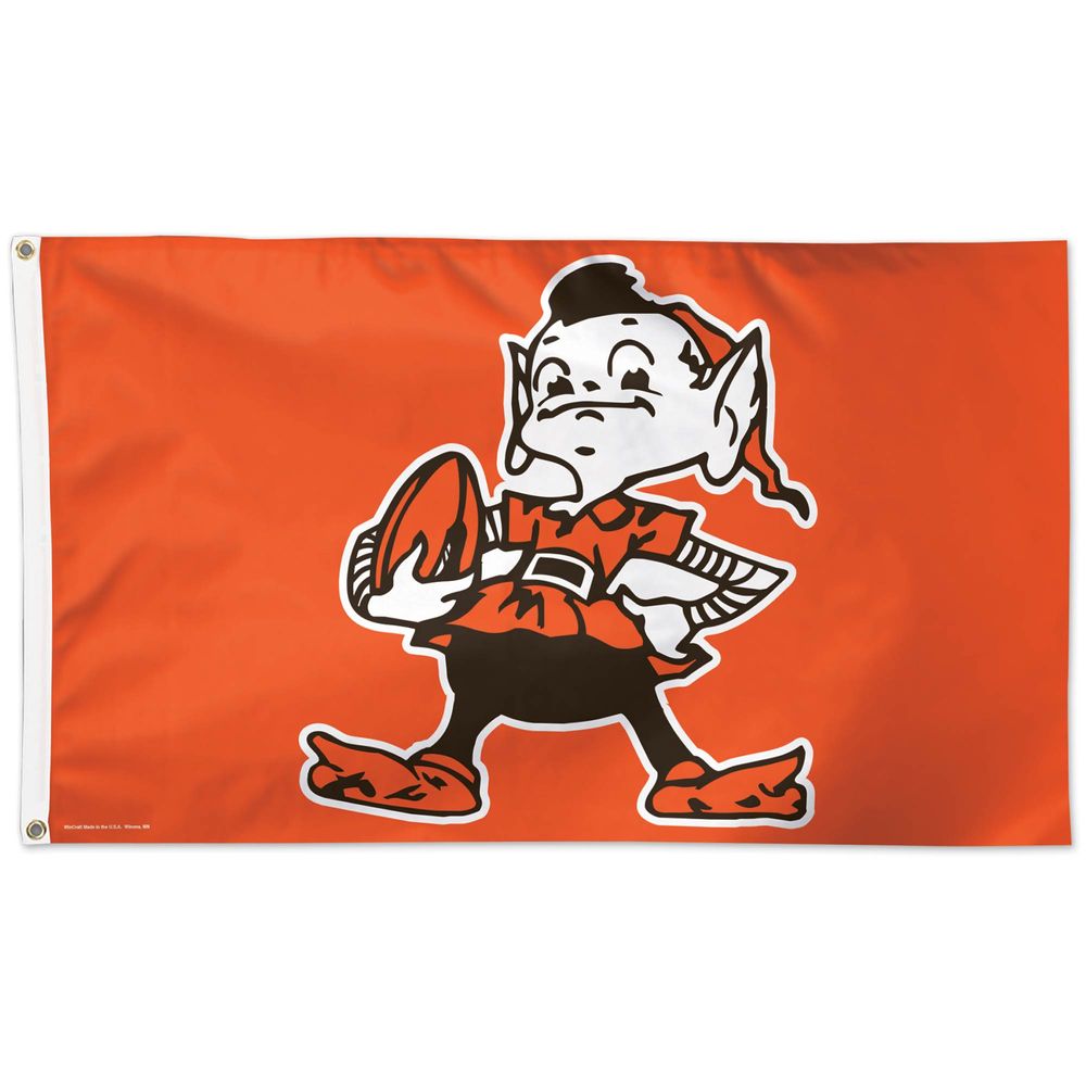 WinCraft Cleveland Browns 3' x 5' Throwback Logo Deluxe - Single-Sided Flag