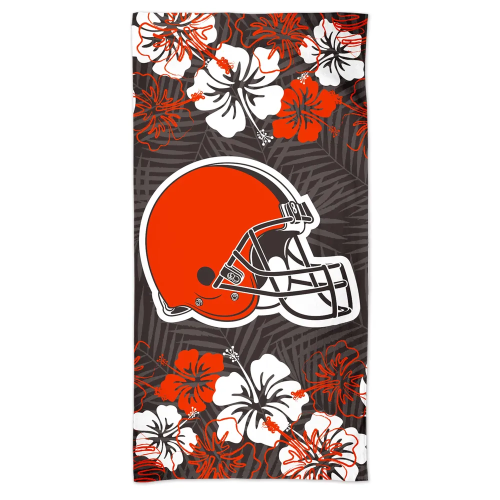 Lids Cleveland Browns WinCraft 60'' x 30'' Floral Spectra Beach Towel