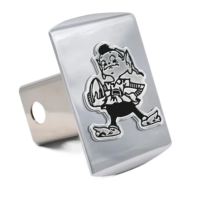 WinCraft Cleveland Browns Premium Metal Chrome Universal Hitch Cover