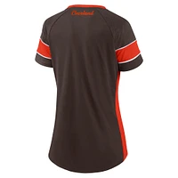 Haut à lacets Athena des Cleveland Browns Fanatics pour femmes