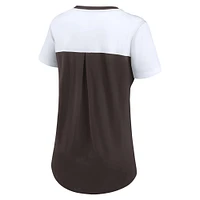 Women's Nike  Brown Cleveland Browns Performance Fashion T-Shirt
