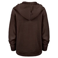 Women's '47 Brown Cleveland Browns Clarity Kennedy Pullover Hoodie