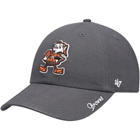 Casquette réglable '47 Charcoal Cleveland Browns Brownie The Elf Miata Clean Up Legacy pour femme