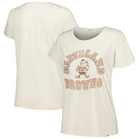 T-shirt Frankie des Cleveland Browns '47 crème pour femmes