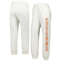 Women's '47 Oatmeal Cleveland Browns Harper Joggers