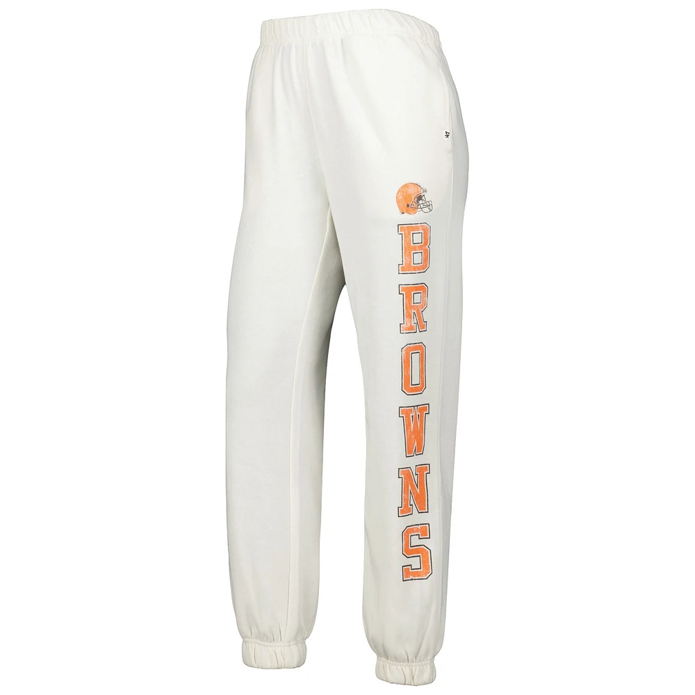 Women's '47 Oatmeal Cleveland Browns Harper Joggers