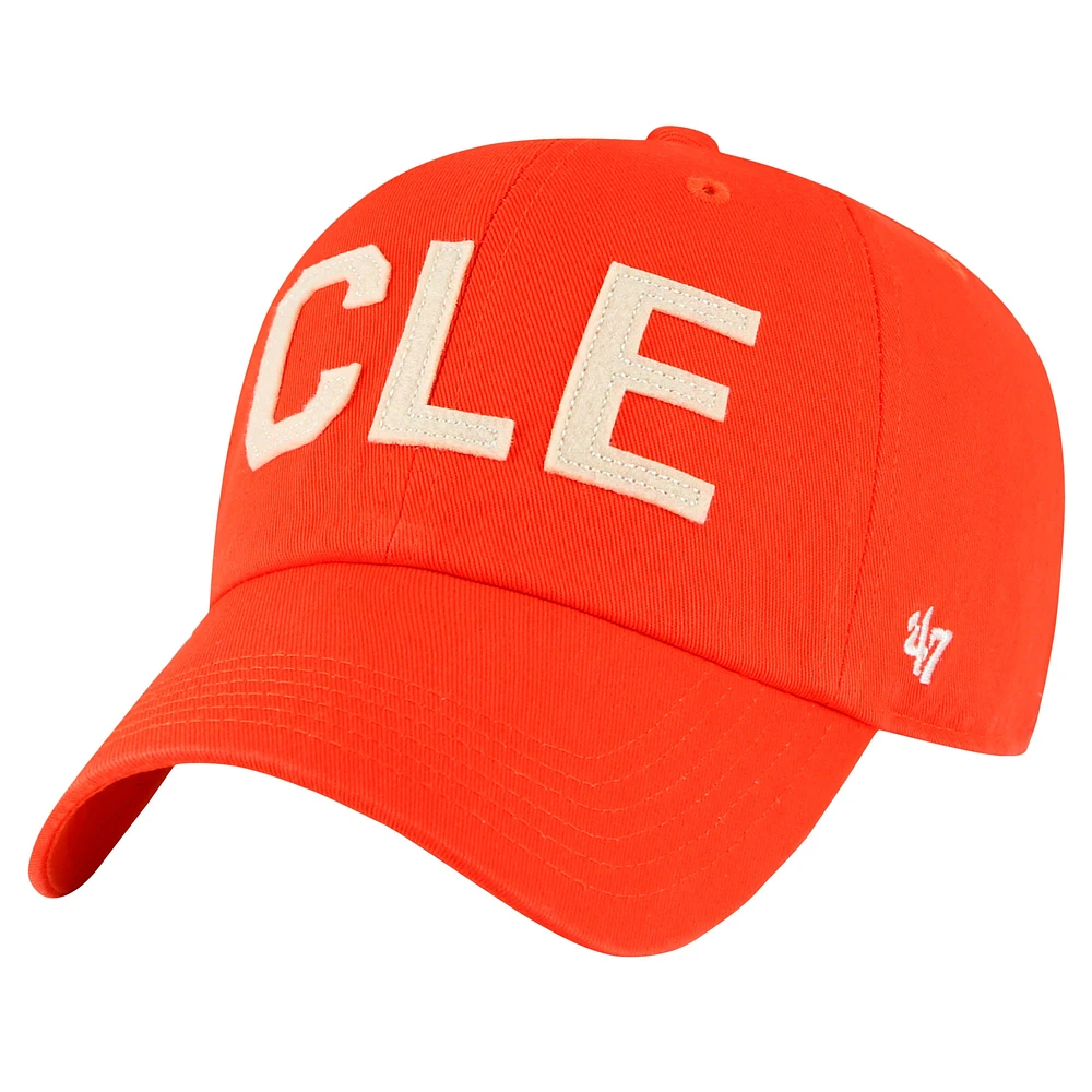 Casquette réglable '47 orange Cleveland Browns Finely Clean Up pour femmes