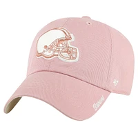 Casquette réglable '47 rose Cleveland Browns Ballpark Cheer Dusty Rose Clean Up pour femmes