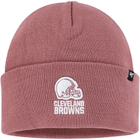 Bonnet en tricot rose à revers Cleveland Browns Haymaker '47 pour femme