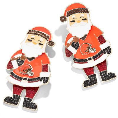 Women's BaubleBar Cleveland Browns Santa Claus Earrings