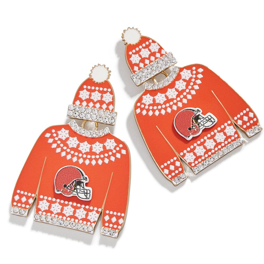 Women's BaubleBar Cleveland Browns Sweater Earrings