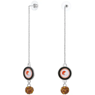 WinCraft Cleveland Browns Women's Round Dangle Earrings