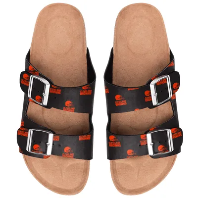 Cleveland Browns Women's Mini Print Double Buckle Sandal