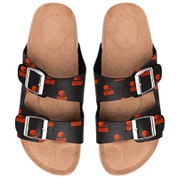 Cleveland Browns Women's Mini Print Double Buckle Sandal