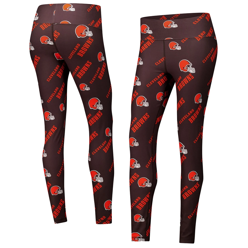 Leggings de nuit en tricot imprimé all-over Breakthrough Cleveland Browns Sport pour femmes