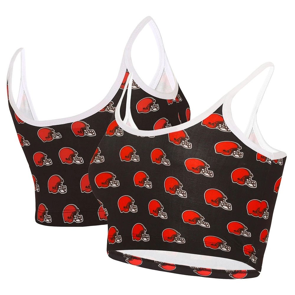 Bralette Lounge Gauge Cleveland Browns de Concepts Sport pour femmes