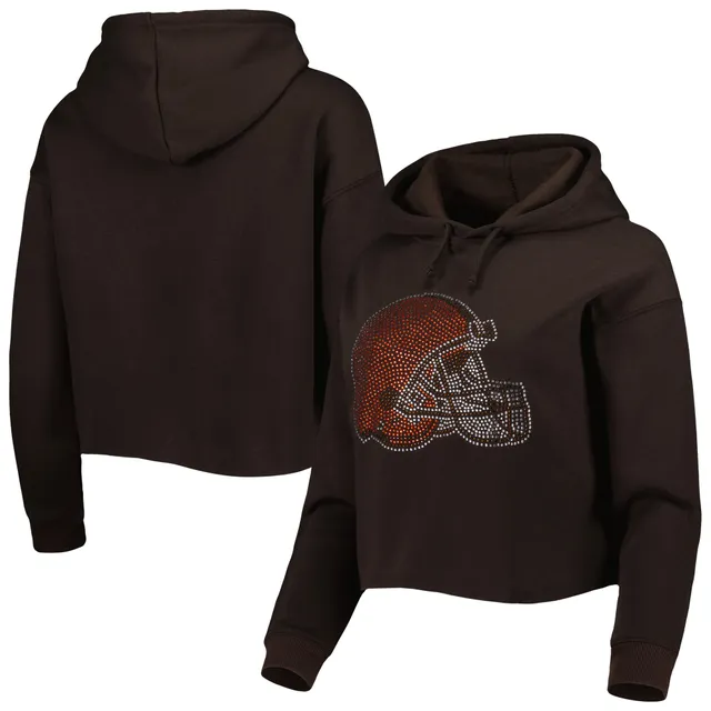 Womens Cleveland Bone Football Hooded Sweatshirt