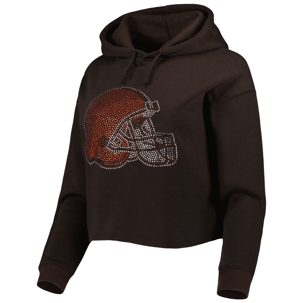 Womens Cleveland Bone Football Hooded Sweatshirt