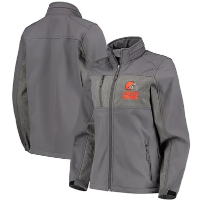 Lids Cleveland Browns MSX by Michael Strahan Women's Willow Quilted Hoodie  Full-Zip Jacket - White/Brown