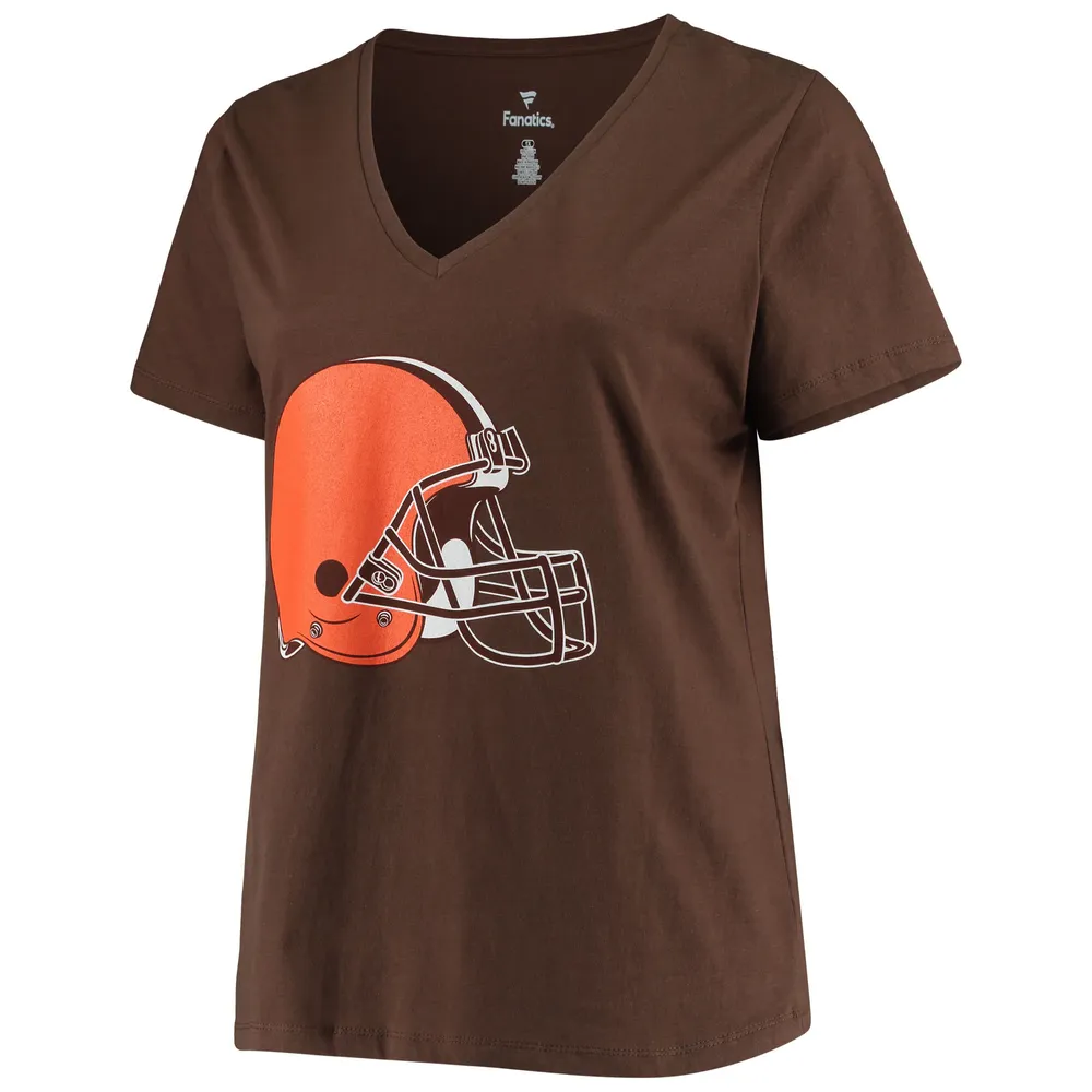 Fanatics Branded Women's Fanatics Branded Baker Mayfield Brown Cleveland  Browns Plus Name & Number V-Neck T-Shirt