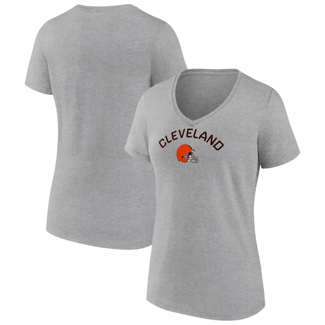 Women's Fanatics Branded Heather Charcoal Cleveland Browns Plus