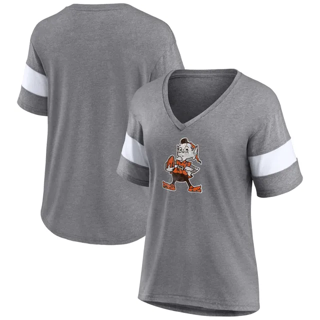 Fanatics Branded White Cleveland Browns Brownie The Elf Gridiron Classics Sunday Best Lace-Up T-Shir