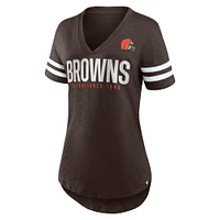 Women's Fanatics Brown Cleveland Browns Speed Tested V-Neck T-Shirt