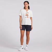 T-shirt boxy flammé Fanatics crème pour femme des Cleveland Browns, motif Trick Play
