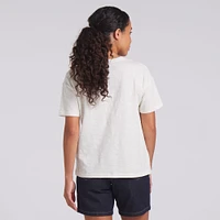 T-shirt boxy flammé Fanatics crème pour femme des Cleveland Browns, motif Trick Play