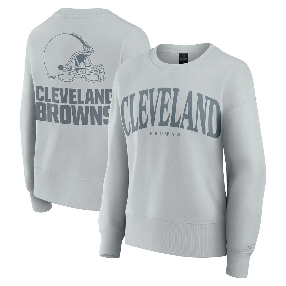 Sweat-shirt à capuche gris Fanatics pour femme Cleveland Browns Elements