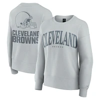 Women's Fanatics  Gray Cleveland Browns Elements Pullover Sweatshirt