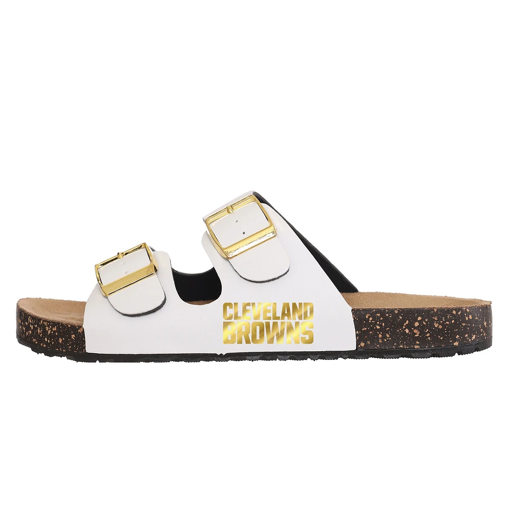 Women's FOCO Cleveland Browns Double-Buckle Sandals