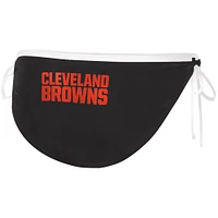 Bas de bikini Cleveland Browns Perfect Match G-III 4Her by Carl Banks pour femmes, noir