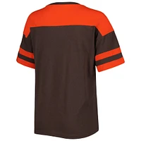 T-shirt Play the Ball pour femme G-III 4Her by Carl Banks marron/orange Cleveland Browns