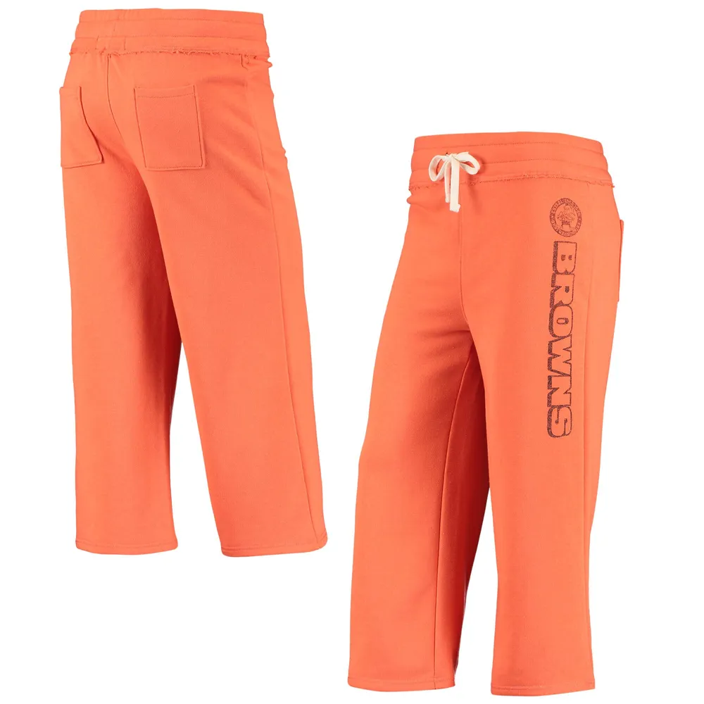 Lids Cleveland Browns Junk Food Women's Cropped Pants - Orange