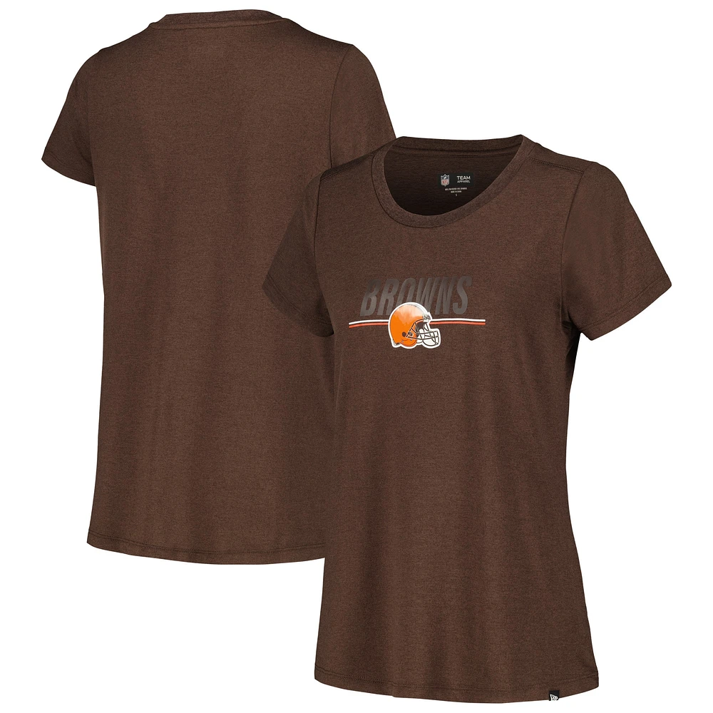 T-shirt marron New Era pour femme des Cleveland Browns 2023 NFL Training Camp