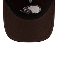 Casquette réglable New Era marron Cleveland Browns Core Classic 9TWENTY pour femme