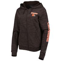 New Era Women's New Era Brown Cleveland Browns Reverse Full-Zip Hoodie