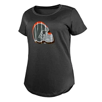 T-shirt New Era anthracite pour femme des Cleveland Browns 2024 NFL Draft