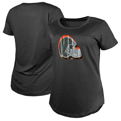 T-shirt New Era anthracite pour femme des Cleveland Browns 2024 NFL Draft