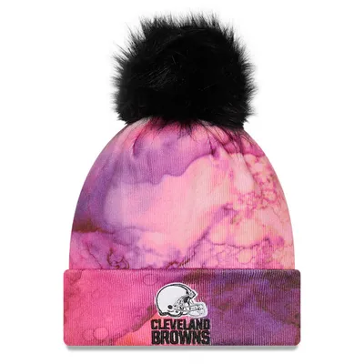 New England Patriots New Era Youth 2022 NFL Crucial Catch Knit Hat - Pink