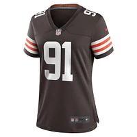 Women's Nike Alex Wright  Brown Cleveland Browns Team Game Jersey